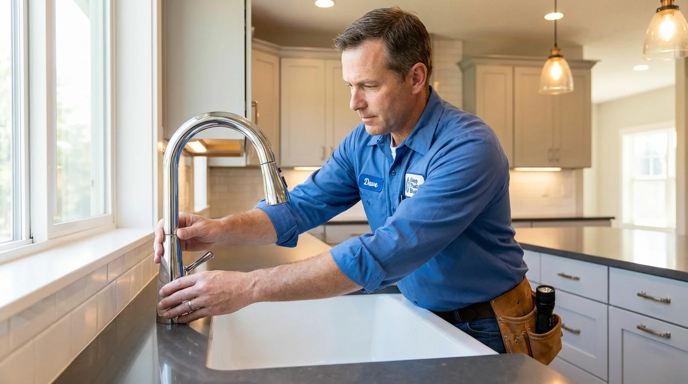 Kitchen faucet installation by Johns Plumbing LLC in East Orange